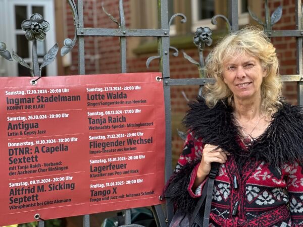 Terminplan Kulturteam und eine Frau