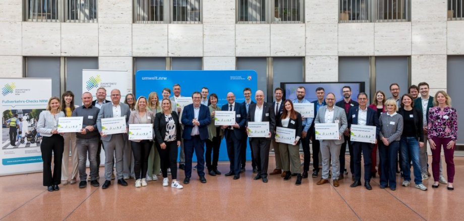 Zukunftsnetz Mobilität NRW „Fußverkehrs-Checks NRW 2025“ am 09.04.2025 im Ministerium für Umwelt, Naturschutz und Verkehr.