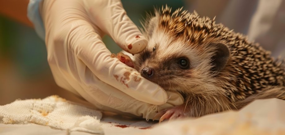 verletzter Igel