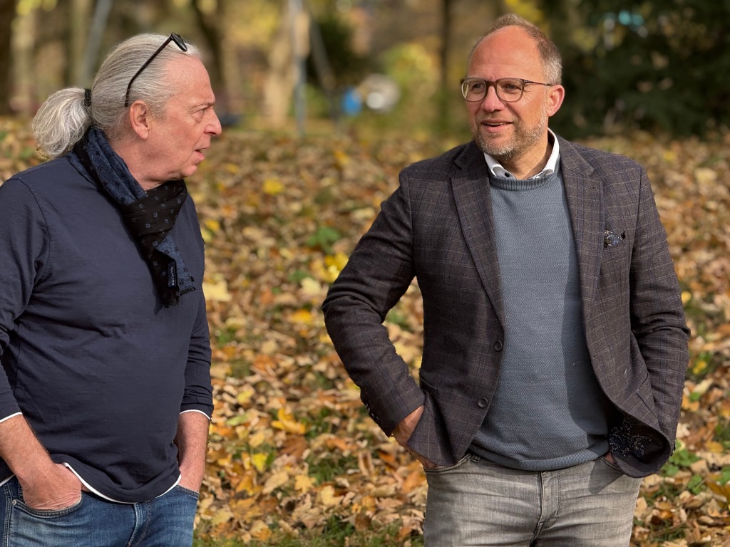 Bürgermesiter Roger Nießen im Gespräch mit Stefan Gouders.