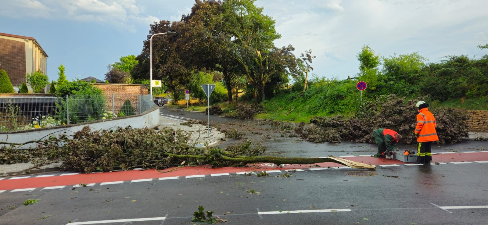 Feuerwehr im Unwettereinsatz