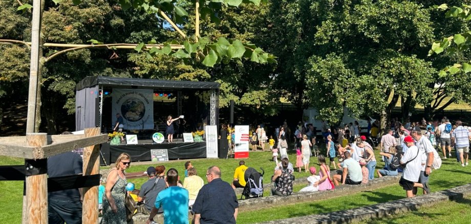 Bühne im Stadtgarten in Würselen.