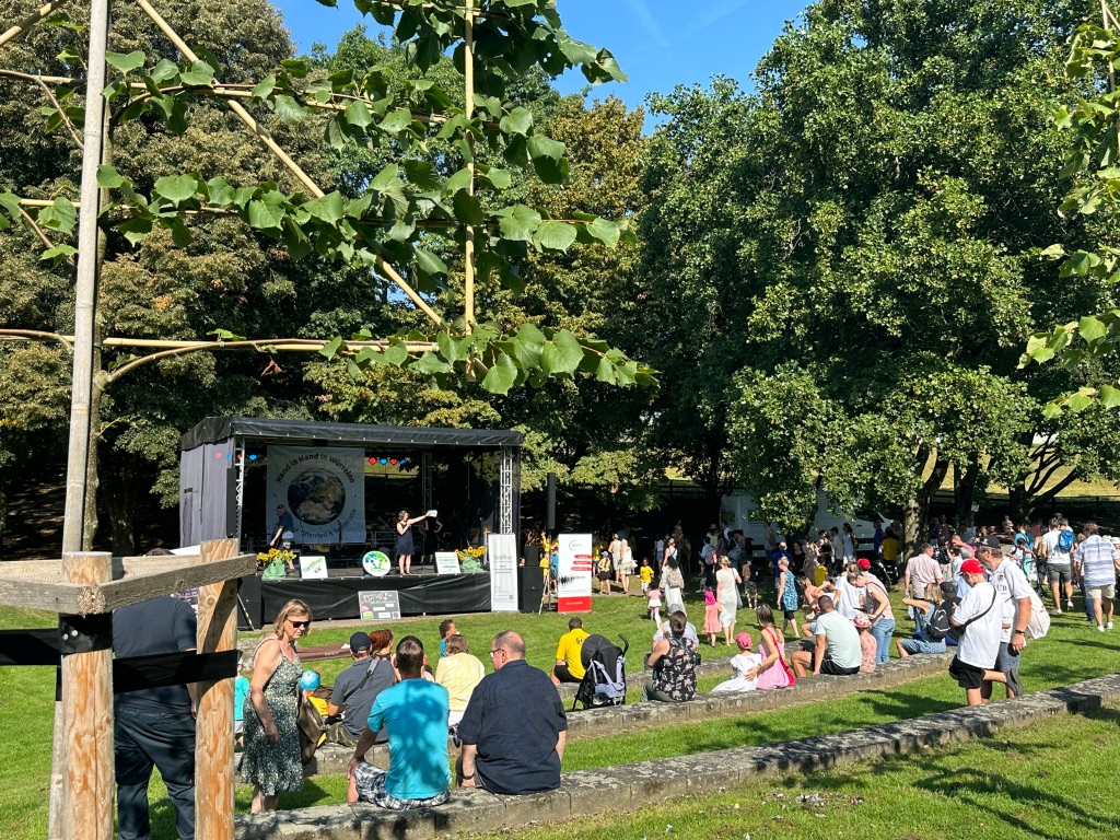 Bühne im Stadtgarten in Würselen.