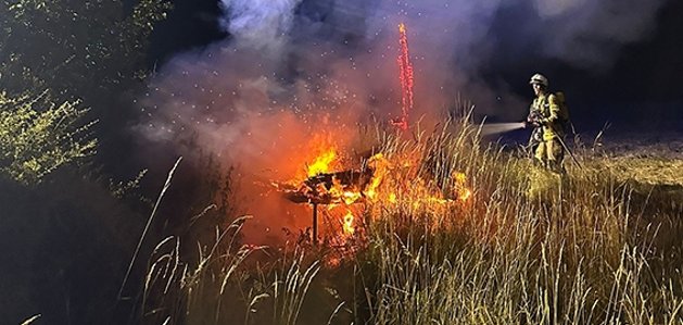 Einsatz Feuerwehr BAB 44