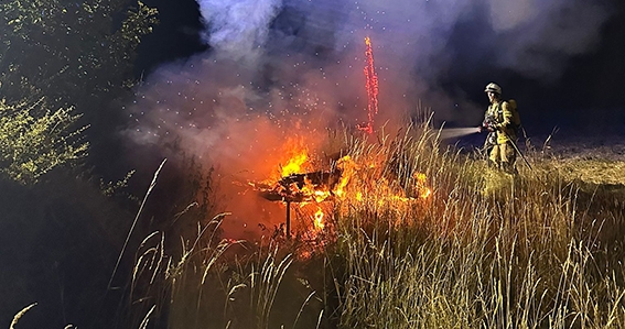 Einsatz Feuerwehr BAB 44