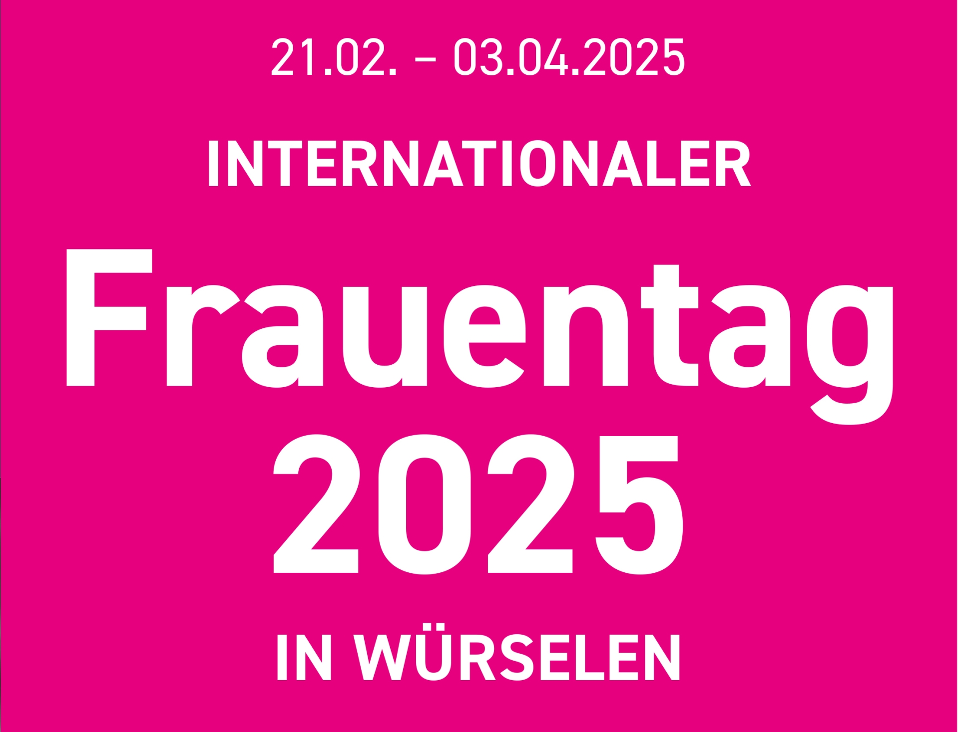 banner zum Weltfrauentag