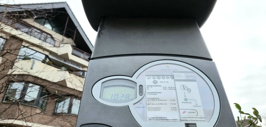 Parkscheinautomat in Würselen