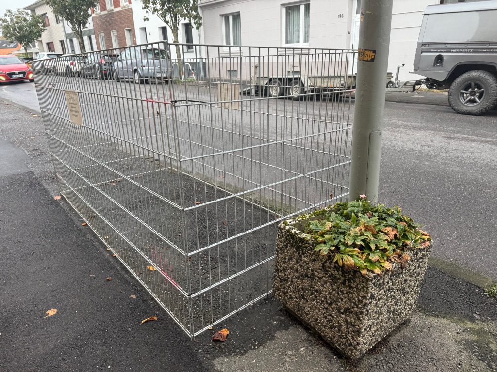 Laubkiste in Würselen