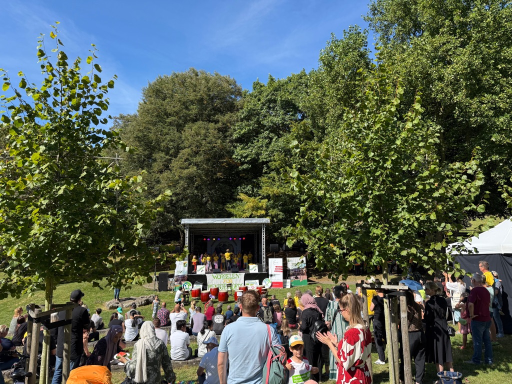 Bühne beim Fest