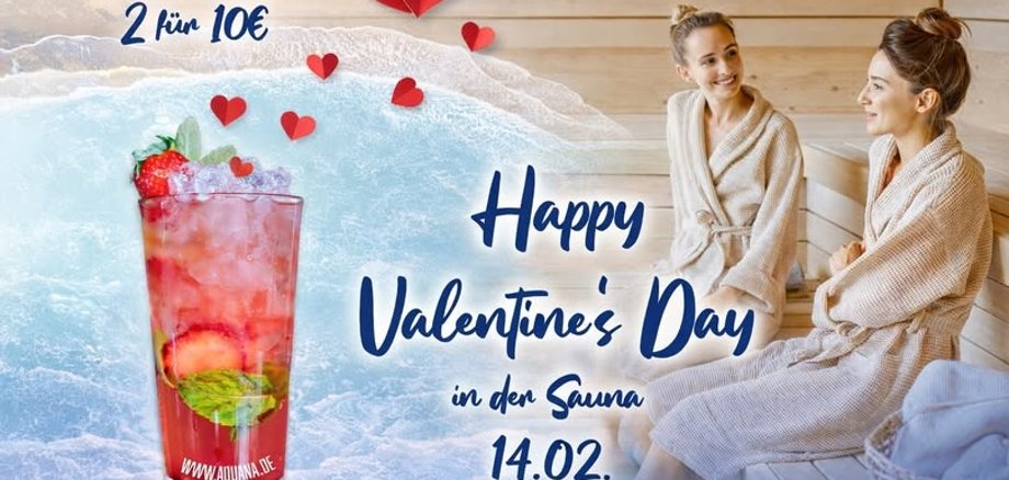 Zeit für Romantik und Entspannung in der Saunalandschaft des Aquana.