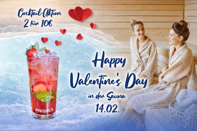 Zeit für Romantik und Entspannung in der Saunalandschaft des Aquana.