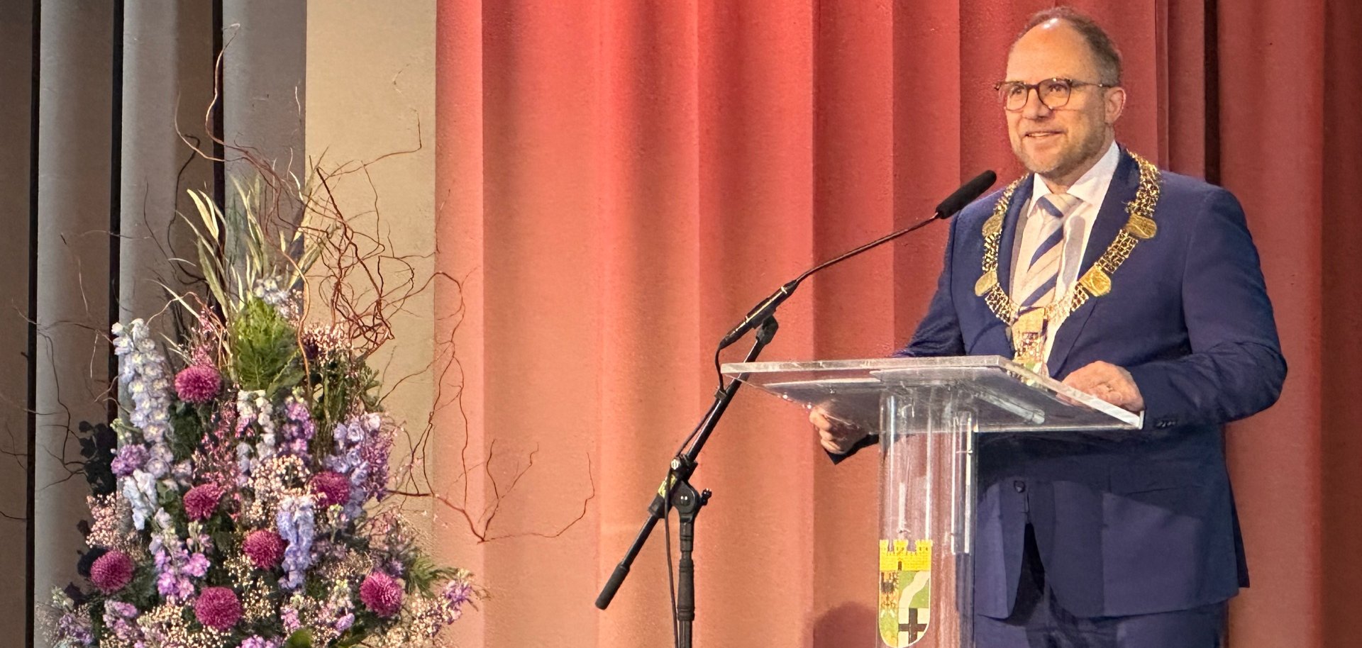 Bürgermeister Roger Nießen beim traditionellen Neujahrsempfang.