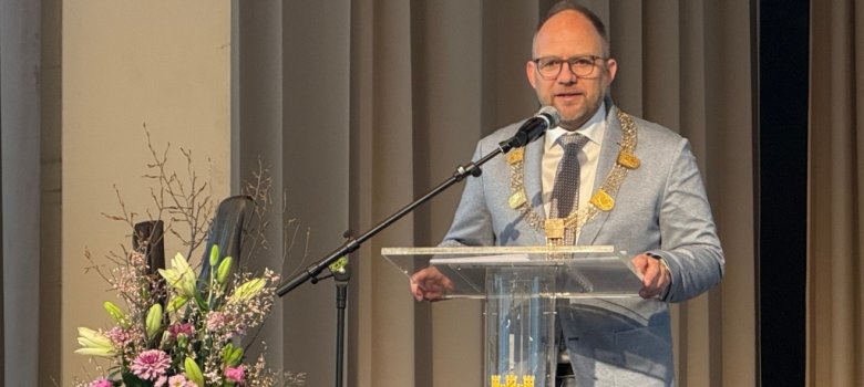 Bürgermeister Roger Nießen bei siner Ansprache.