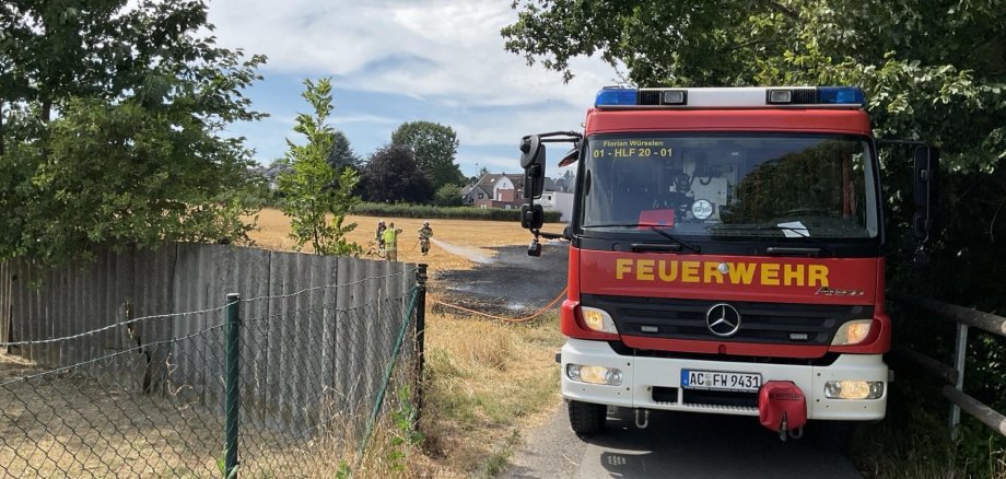 Flächenbrand rief Feuerwehr auf den Plan