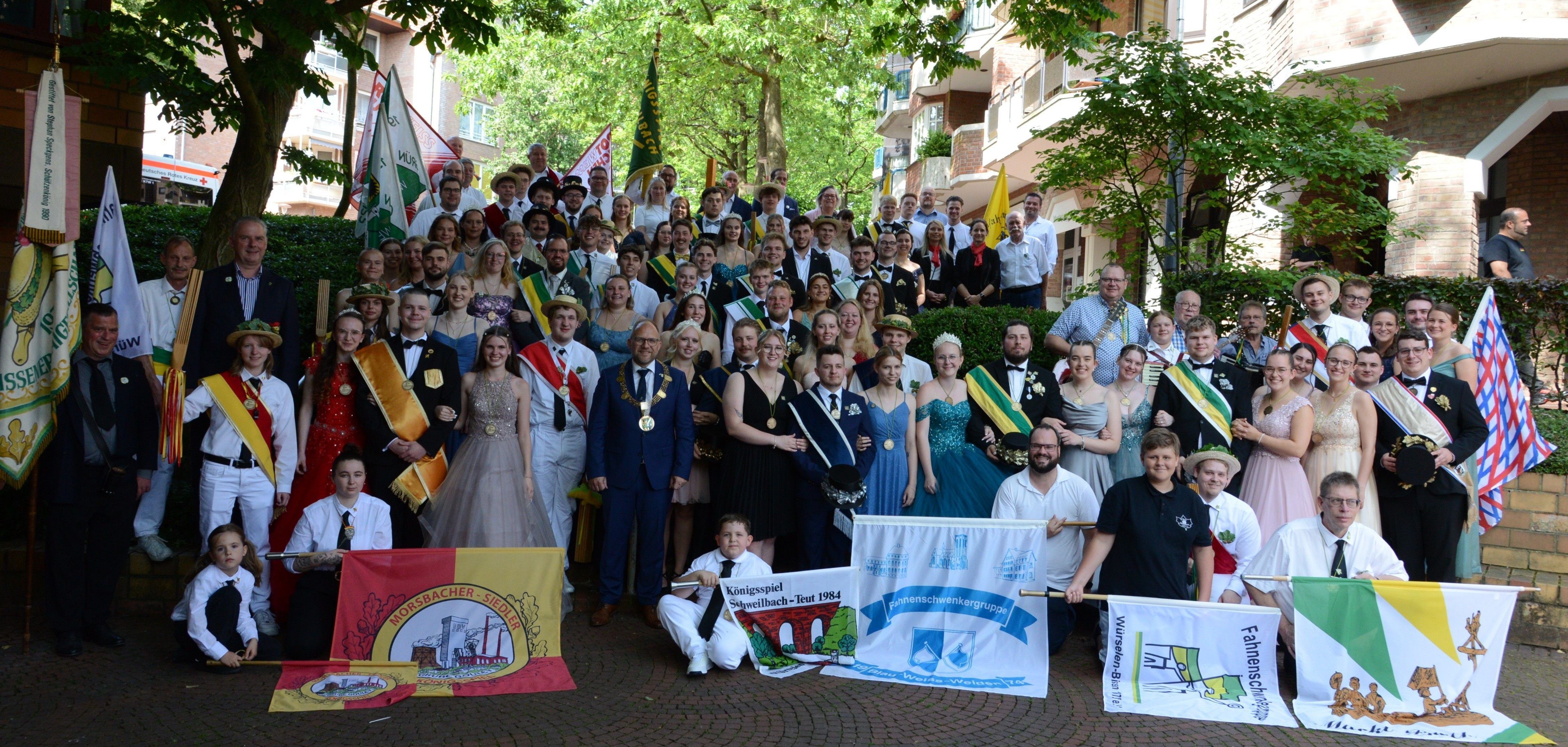 Der traditionelle Jungenspielempfang der Stadt Würselen.