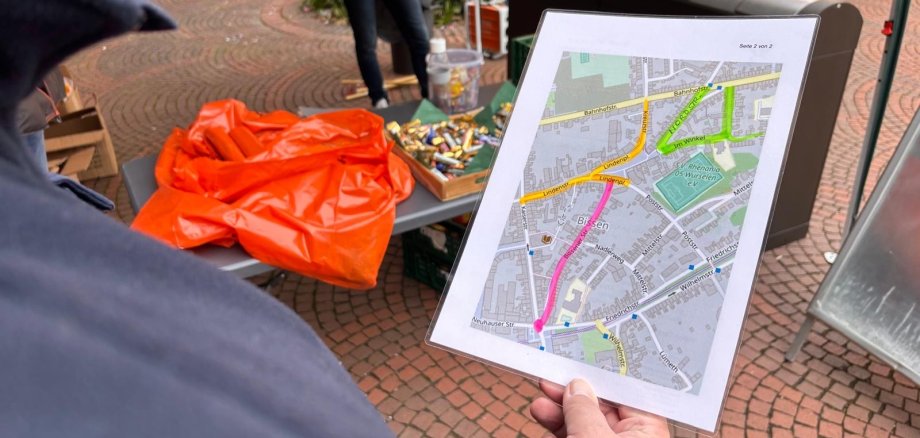 Auftakt der Aktion #würselenwischt am vergangenen Montag auf dem Morlaixplatz.