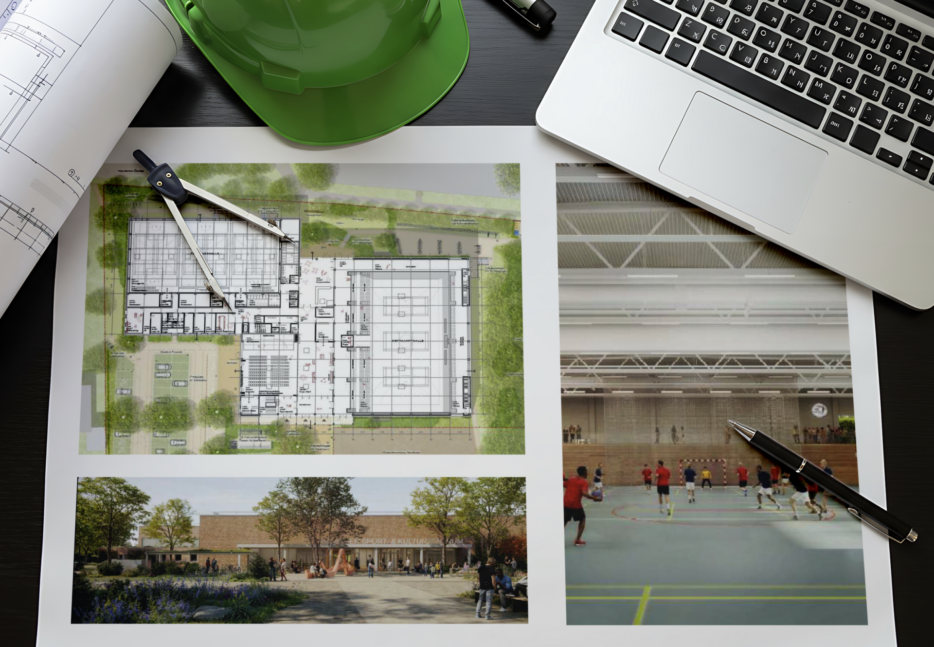 Vertragsunterzeichnung für den Sporthallen- und Kulturkomplex in Broichweiden Vertragsunterzeichnung für den Sporthallen- und Kulturkomplex in Broichweiden