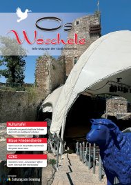 Os Wöscchele 12/2025 Titelseite aktuelles Stadtmagazin Juni 2025